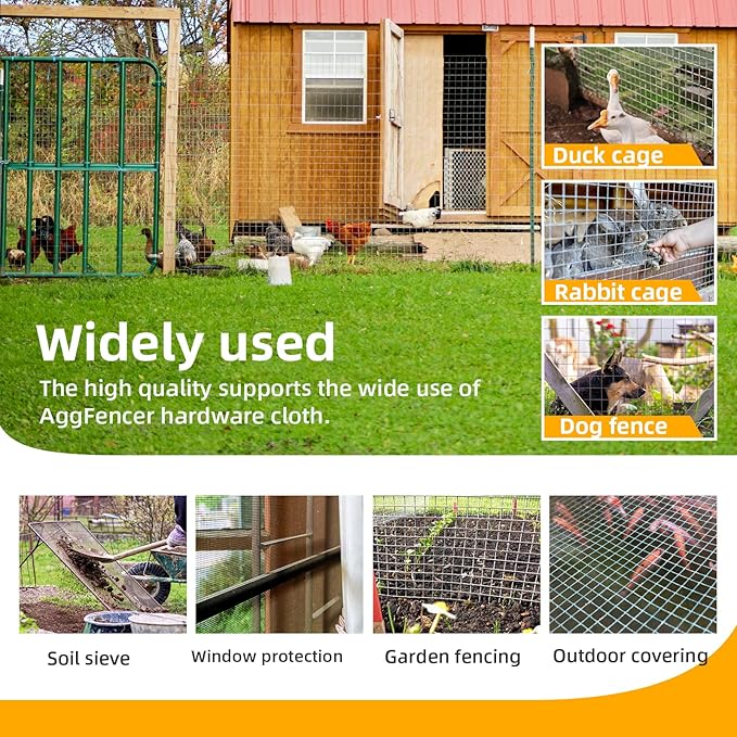 24in x 25ft Green Hardware Cloth 1/8 inch 27Ga PVC Coated Wire Mesh Vinyl Coated Galvanized Wire Mesh Screen Roll, Welded Metal Chicken Wire Fencing, for Garden Plant Fencing Bee Screen