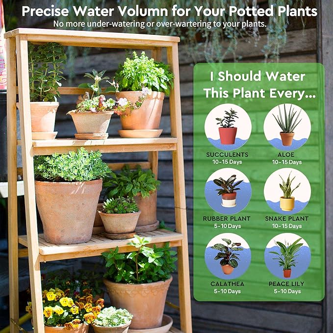 Automatic Irrigation System, DIY Automatic Drip Irrigation Kit Self Watering System with Timer, USB Power Operation & 30-Day Programming Vacation Plant Watering Devices for Indoor Potted Plants