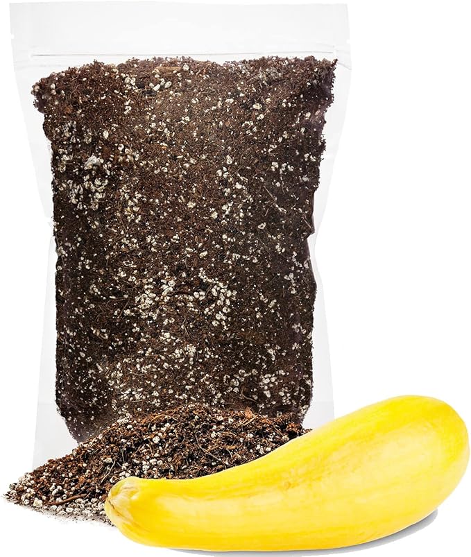 GARDENERA Premium Organic Potting Soil for Squashes - (5 Quart Bag)