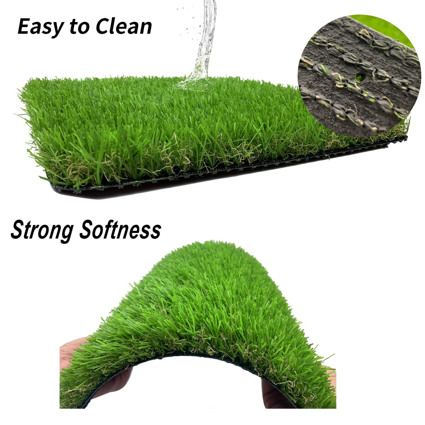 Irieiply 6 Pack 12"x12"x1.2" Chicken Nesting Pads for Laying Eggs, Washable Artificial Grass Carpet Synthetic Turf Mat Nest Box Bedding for Chicken Coop