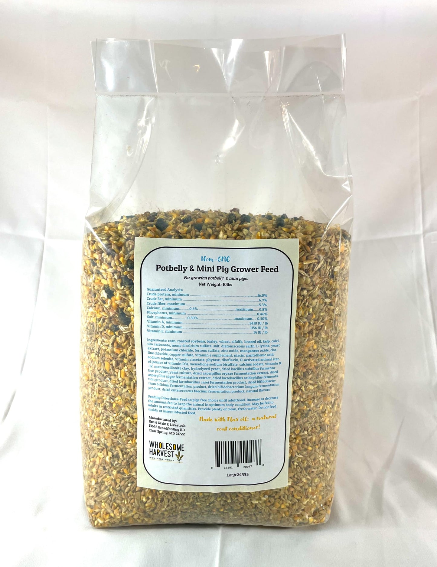 Wholesome Harvest Non-GMO Potbelly & Mini Pig Grower Feed 10 lbs