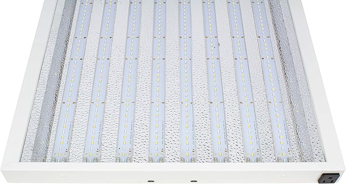 2X2Ft 100W LED Grow Lights with 5500K White Spectrum and Over 2.0 PPF/W and 20000 Lumens Great for Retrofit T5 2Ft 8 Lamp Fluo. Lights or 250W MH System, Grow Double Fast! (2X2, W55)