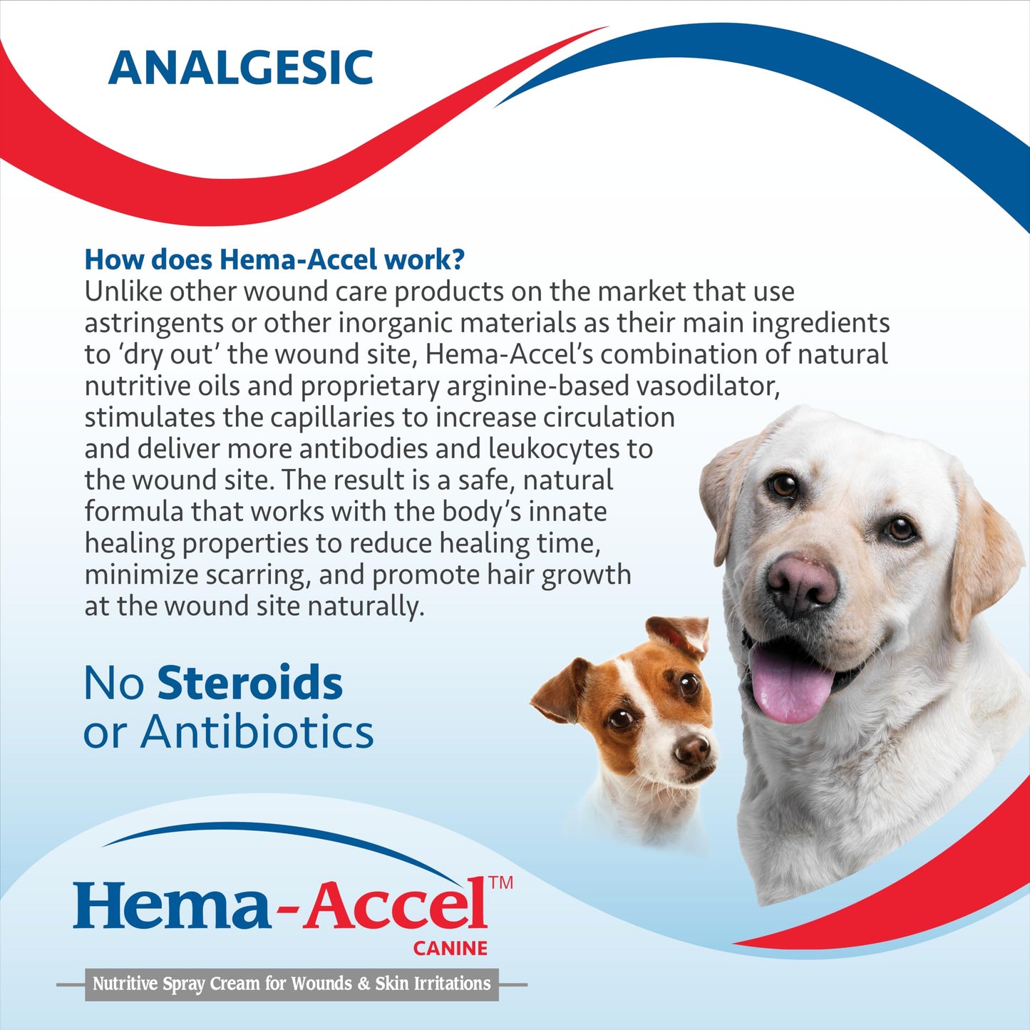 Hema-Accel Equine Wound Care Spray for Horses – Natural Skin Spray with Aloe, Coconut Oil & Vitamin E – Topical Animal Treatment for Minor Cuts, Burns, Scratches, Hotspots, Irritation – 16 oz