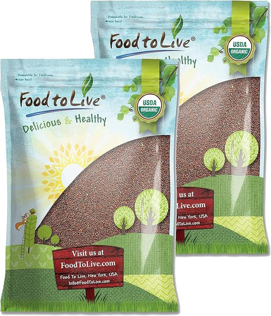 Food to Live Organic Broccoli Seeds for Sprouting, 25 Pounds – Non-GMO, Vegan, Kosher, Sirtfood, Bulk. Rich in Sulforaphane, Vitamin C. Grow Sprouts, Microgreens for Salads, and Sandwiches