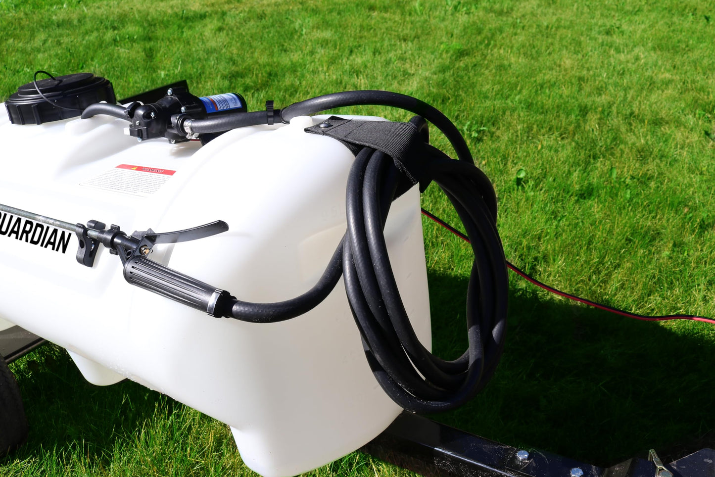 Grass Guardian 25 Gallon Pull-Behind Trailer Broadcast Sprayer - 1.1GPM, 7' Swath