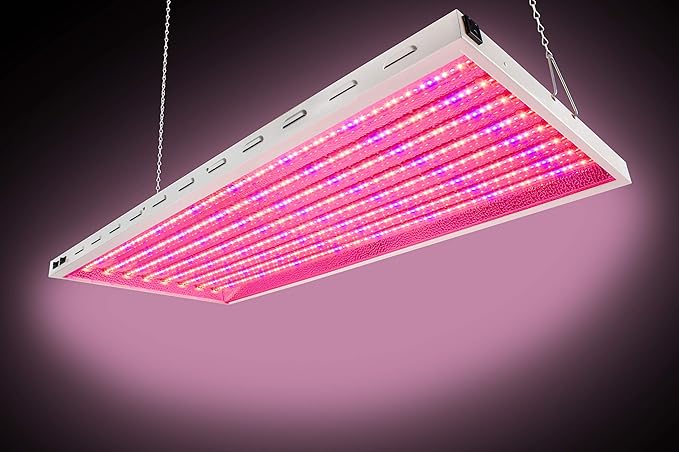 4X2Ft 200W LED Grow Lights with VegGrow Spectrum and Over 2.0 PPF/W and 40000 Lux, Great for Retrofit T5 4Ft 8 Lamp Fluo. and 600W MH Grow Lights, Grow Double Fast! (4X2, VegGrow)