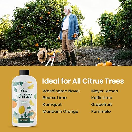 32oz Citrus Fertilizer & Fruit Tree Fertilizer - Makes 64 Gallons of Tree Food for Fruit Trees, Oranges and Other Citrus Trees, Premium Liquid Plant Food for Healthy Growth and Juicier Harvests