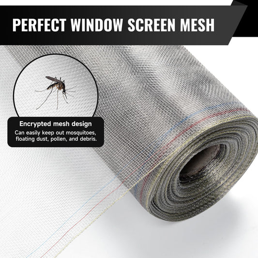NestChic 304 Stainless Steel Woven Wire Mesh Roll – 40 Inch x 98 Feet Security Mesh Replacement for Balcony, Porch, Cabinets, Poultry Netting, and Cage Fencing – 20 Mesh, 0.15mm Wire Diameter