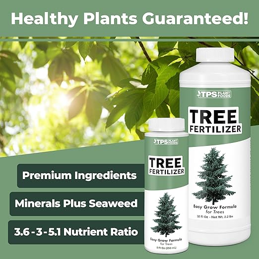 TPS NUTRIENTS Tree Fertilizer for All Trees and Shrubs, Liquid Plant Food 8 oz (250mL)