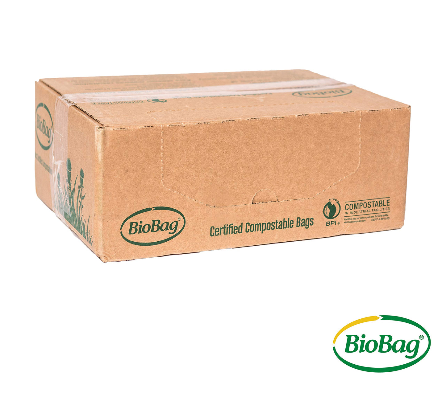 BioBag (USA) The Original Compostable Bag, 8 Gallon, 500 Count, 100% Certified Compostable Trash Bag Liners for Food Waste, Extra Strong and Durable