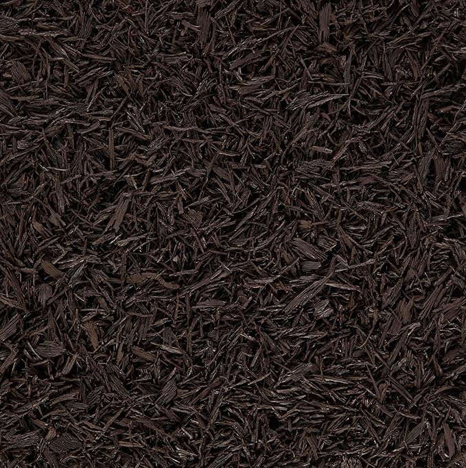 Rubberific Premium Shredded Rubber Mulch for Gardens, Lawns, and Landscaping | Long Lasting Color | Looks Like Natural Wood Mulch (1.5 CU. FT. - 27 LBS, Brown)