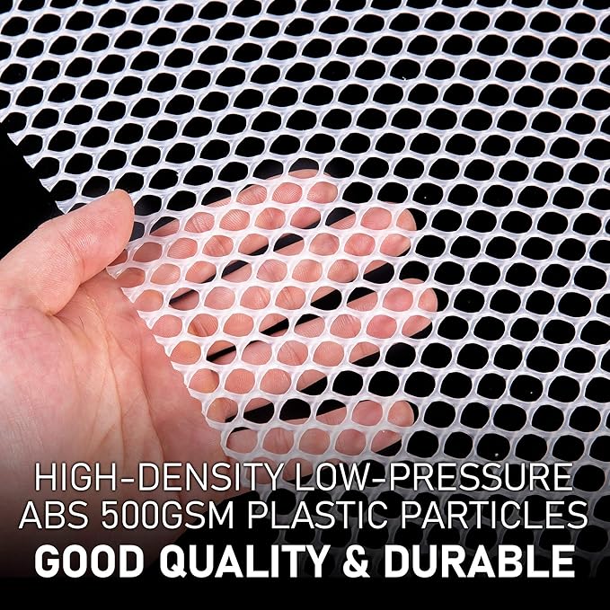 Maporch Upgraded 15.7" x 16.4 ft White Plastic Chicken Wire Fence Mesh, Included 1 Wire Cutting Scissor, Hexagonal Fencing Wire for Gardening, Poultry Fencing, Wire Frame for Crafts, Floral Netting
