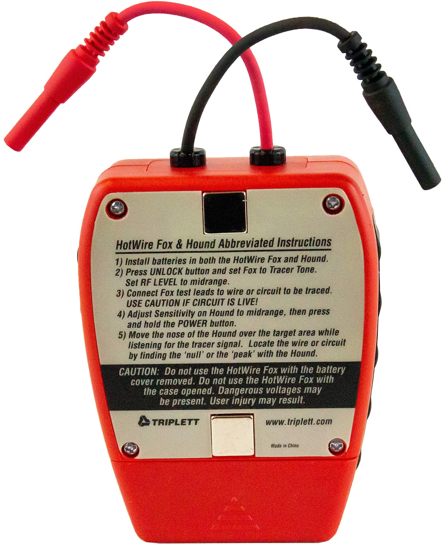 Triplett 3388 Fox & Hound HotWire Live Wire Tone and Probe Wire Tracing Kit with Adjustable Sensitivity - Traces Wires from 0 ~ 250 VAC and up to 1000 ft,Black