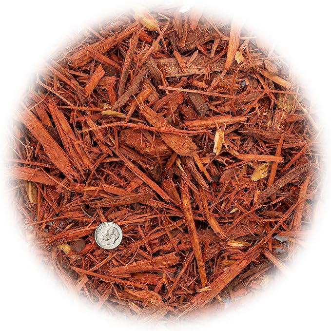 Gardenera Organic Red Mulch - Provide Natural Nutrients for Strong and Resilient Plants - 20 QUARTS