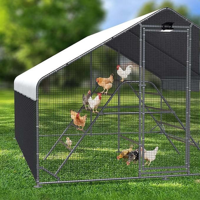 Chicken Coop Roosting Perch Essentials：Perfect for Backyard Poultry, Easy Installation Farm Roost Toys for Chickens(81.7''L x 41.3'' W x 41.7H'')