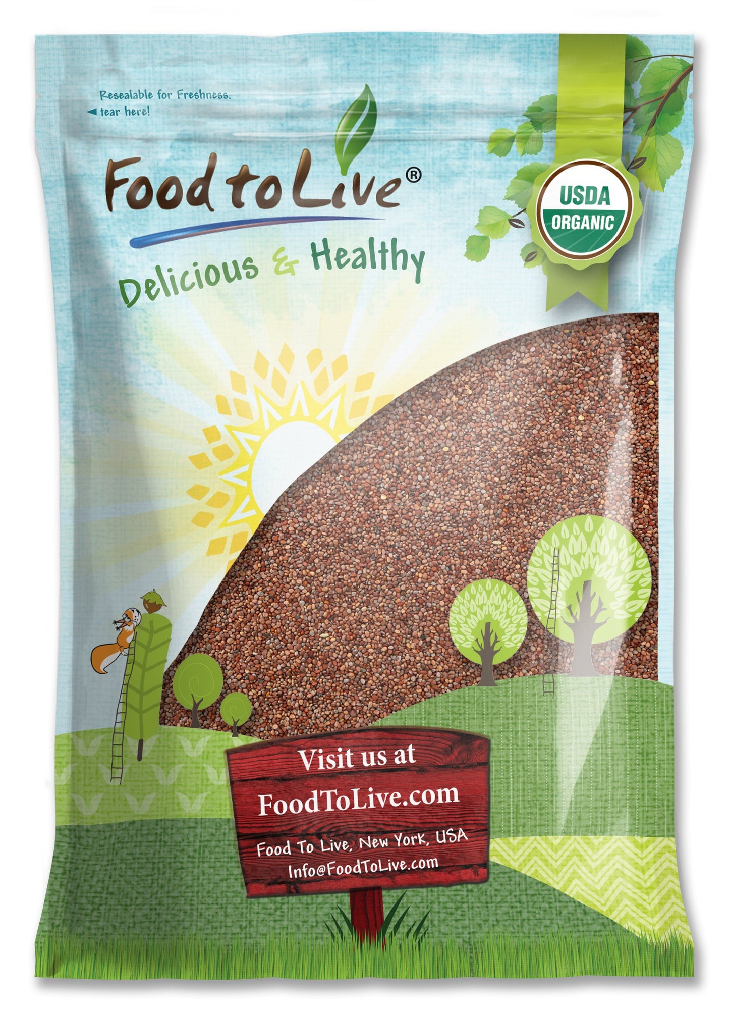 Food to Live Organic Radish Seeds for Sprouting, 10 Pounds - Non-GMO, Edible Seeds, Vegan, Kosher, Bulk. Spicy Flavor. Rich in Vitamin C. High Germitation Rate. Grow Sprouts, Microgreens for Rolls.