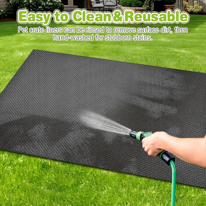 BNOSDM Waterproof Guinea Pig Cage Liner Washable Rabbit Bedding Liners Reusable Small Animals Pads Playpen Mats for Guinea Pigs Rabbits Hamsters Gerbils, 118x18Inch, Grey