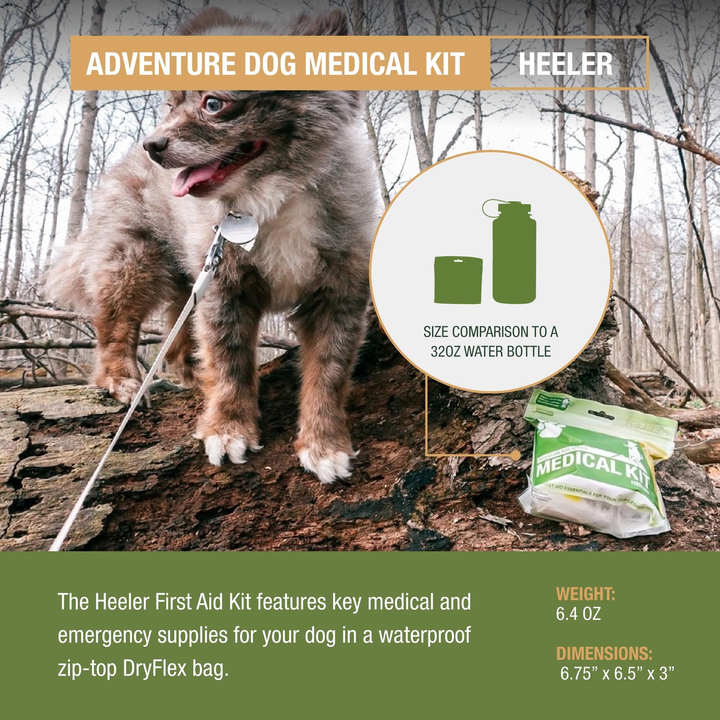 Adventure Medical Kits Adventure Dog Medical Kit - Heeler - Pack of 2