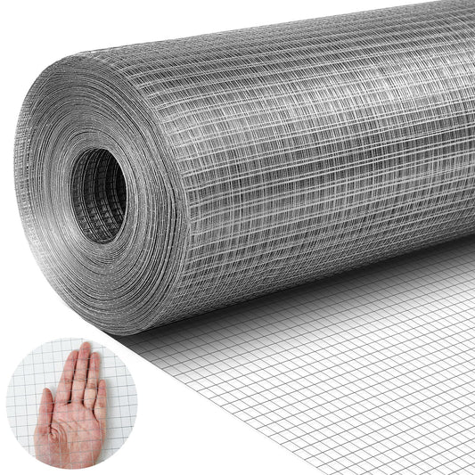 Tatuo 36in X 150ft Hardware Cloth 23 Gauge Hot Dip Galvanized After Welded Cage Mesh Rolls 1/2 Inch Metal Chicken Wire Mesh Roll Wire Fencing Poultry Netting for Raised Garden Rabbit Rodent Animals