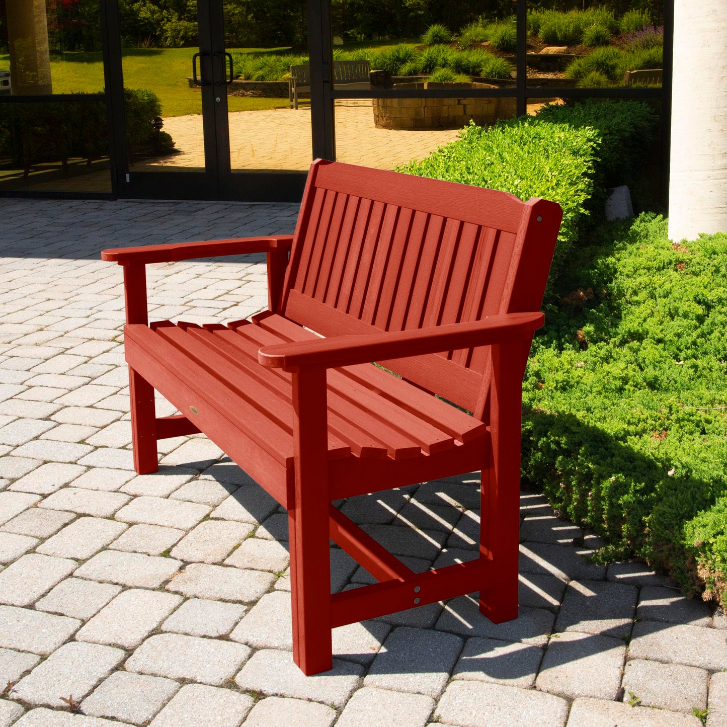 Sequoia Professional CM-BENSQ42-ACE Commercial Grade Exeter 4 Foot Garden Bench, Weathered Acorn