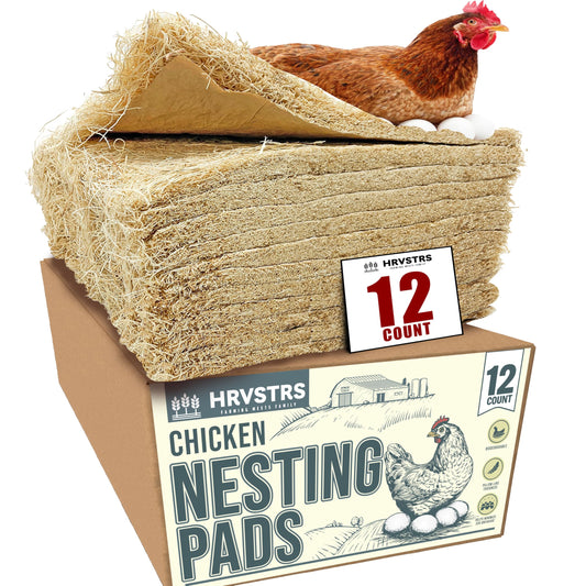 Nesting Pads for Chicken Coop Accessories - 12 Pack - Aspen Bedding for Chicken Nesting Box Rabbit Hutch - Organic Chicken Supplies