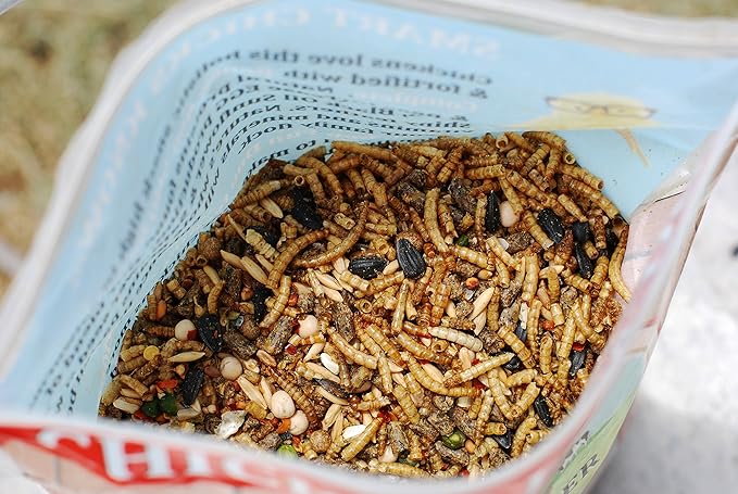 Chicken Fun-DOO Non-GMO, Soy-Free Chicken Treat | Premium Poultry Mealworm, Vegetable & Herb Mix (5 lbs)