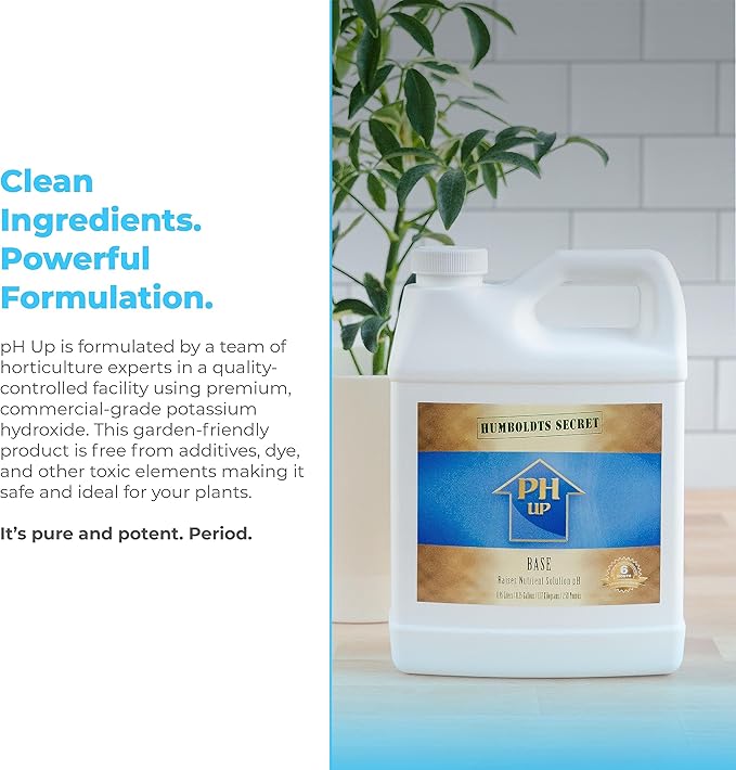 Humboldts Secret pH Up and pH Down Control Kit | Liquid Nutrient Solution Balancer for Plants | for Soil, Hydroponic, Coco, and DWC Systems | Supports Nutrient Absorption and Growth | 128 Ounce