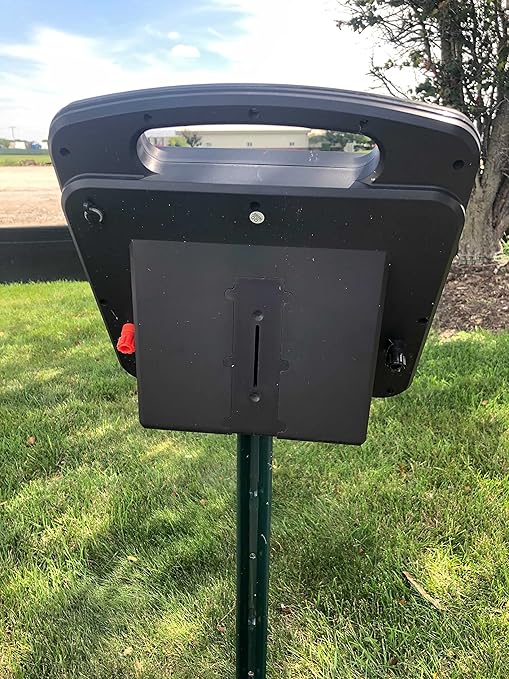 Solar Electric Fence Charger for Day and Night Power | Red Sizzle 1S | 0.25 Joule | Portable Solar Energizer for Livestock, Keep Out Predators