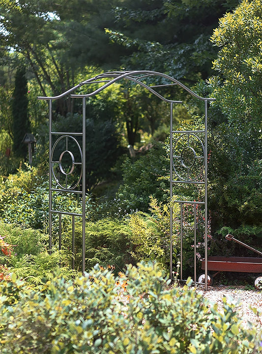Achla Designs Tuscany Arbor Wrought Iron Garden Arch
