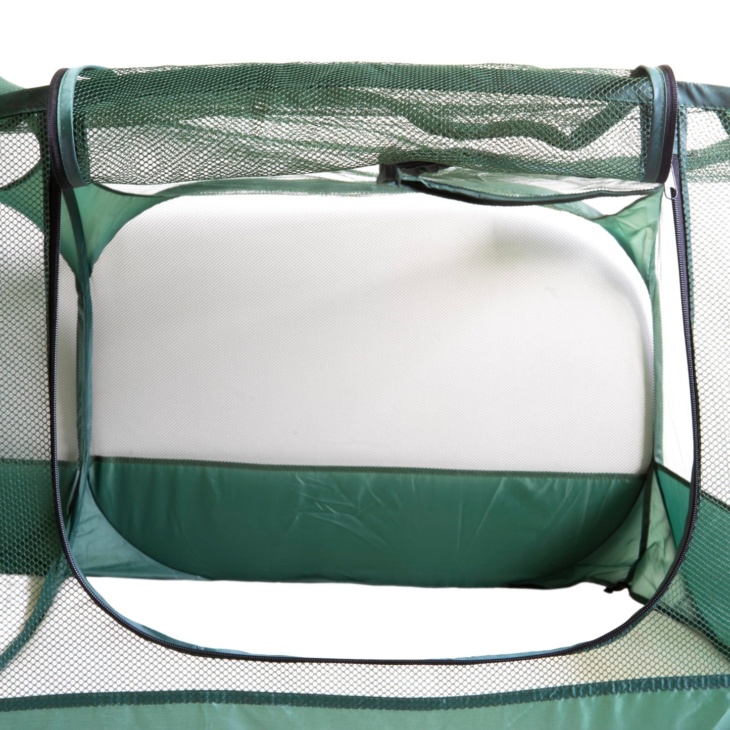 Venmark Portable Chicken Coop - Small Animal Playpen and Pop Up Chicken Coop Run - Transparent Breathable Mesh Net and Foldable - Complete with Collapsible Food/Water Bowl