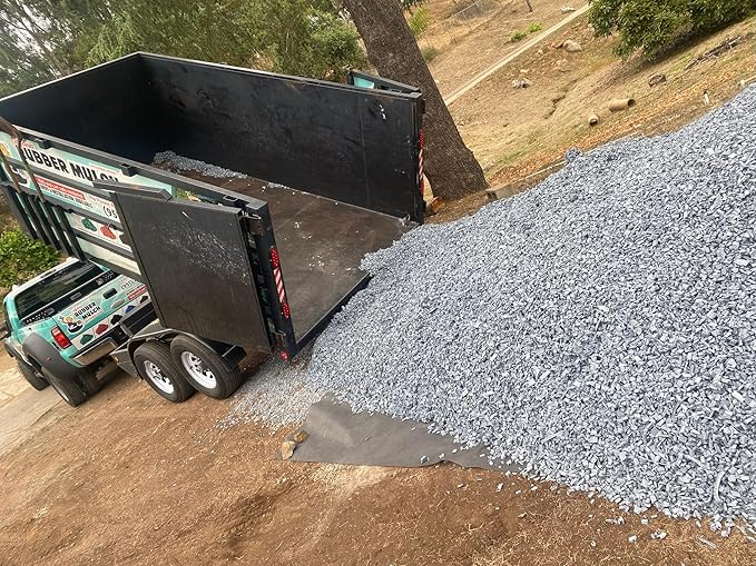 100% Wire-Free Rubber Mulch – Gray, 20 lb (0.8 cu ft) | Long-Lasting, Low Maintenance, Safe for Kids & Pets – Landscaping & Playground Ground Cover