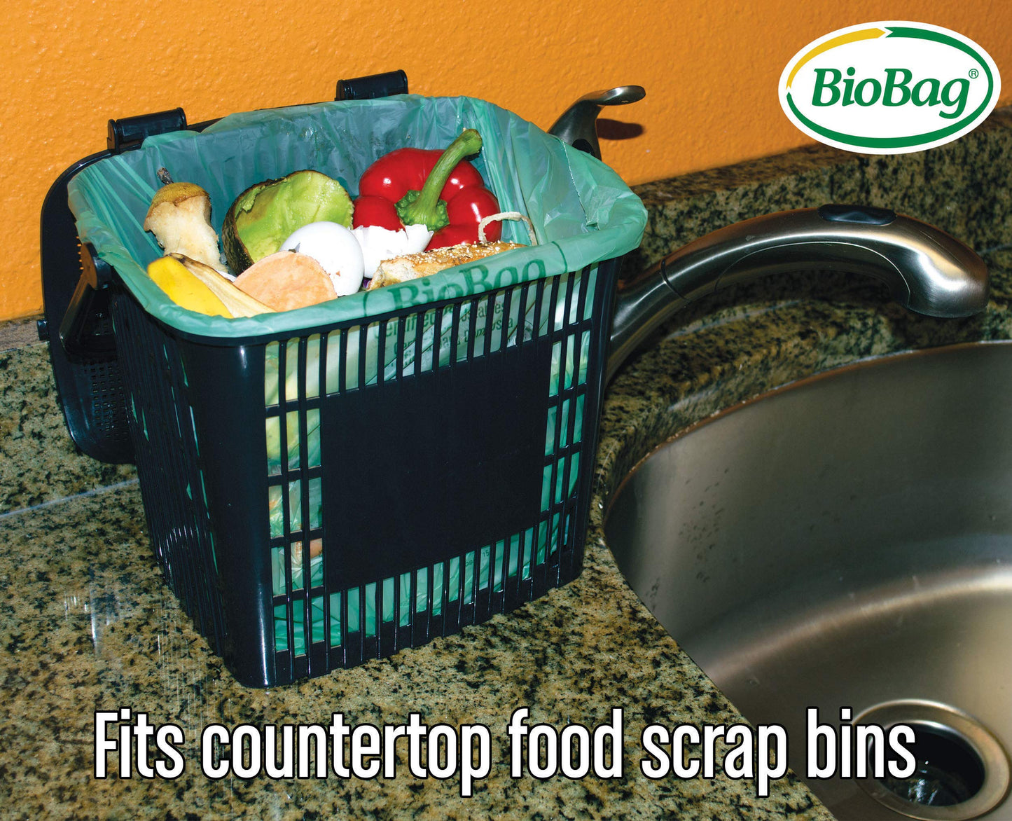 BioBag (USA), The Original Compostable Bag, 3 Gallon, 576 Total Count (12 Boxes of 48 Count), 100% Certified Compostable Kitchen Food Scrap Bags, Kitchen Compost Bin Compatible, Value Pack