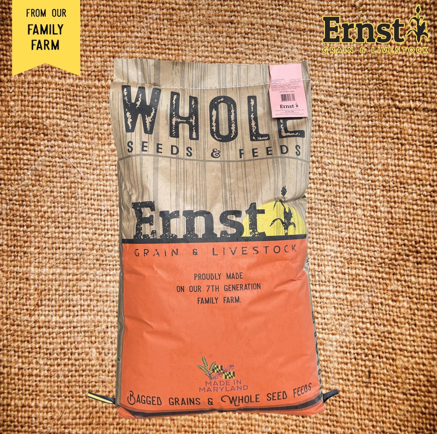 Ernst Grain Cracked Corn, Non-GMO – Perfect Feed for Ducks, Squirrels, Chickens, Ducks, Deer, Rabbits, Geese, and More! (10 lb)