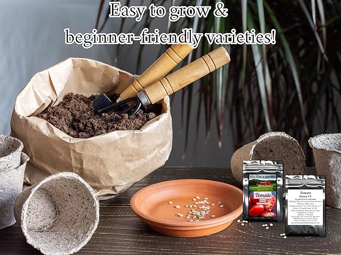 Beginner Survival Seed Vault: 10,000+ Heirloom & Non-GMO Seeds (20 Easy to Grow Varieties) by B&KM Farms