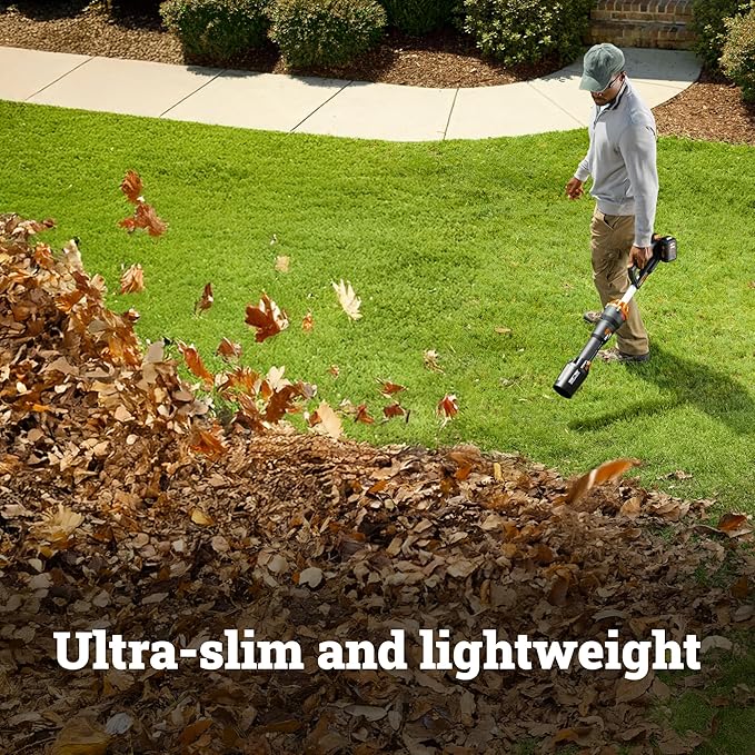 WORX Nitro WG585 40V Cordless Leaf Blower, Electric Blower with 620CFM & 165MPH, Blowers for Lawn Care with Brushless Motor & 3 Speed Control, 2 Batteries & Charger Included