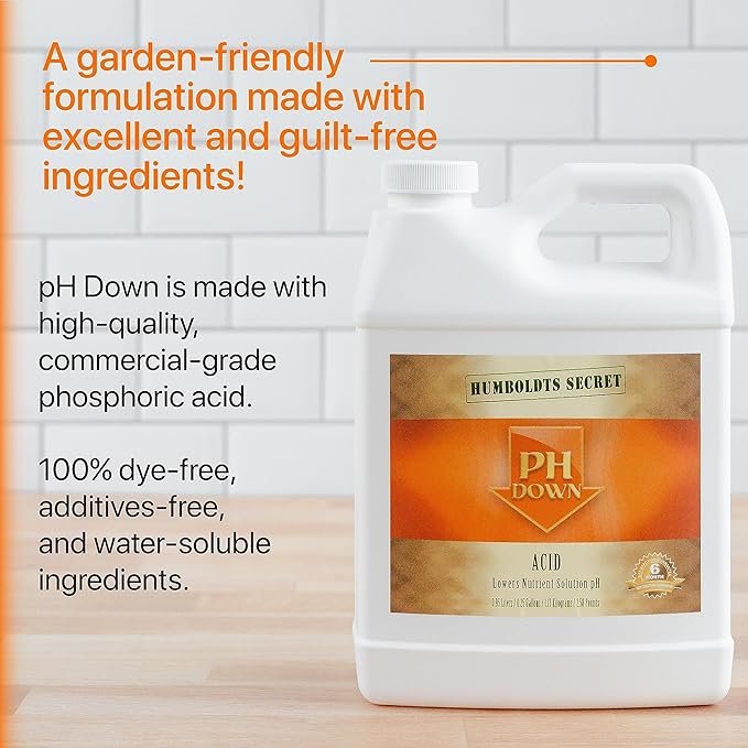 Humboldts Secret pH Up and pH Down Control Kit | Liquid Nutrient Solution Balancer for Plants | for Soil, Hydroponic, Coco, and DWC Systems | Supports Nutrient Absorption and Growth | 8 Ounce