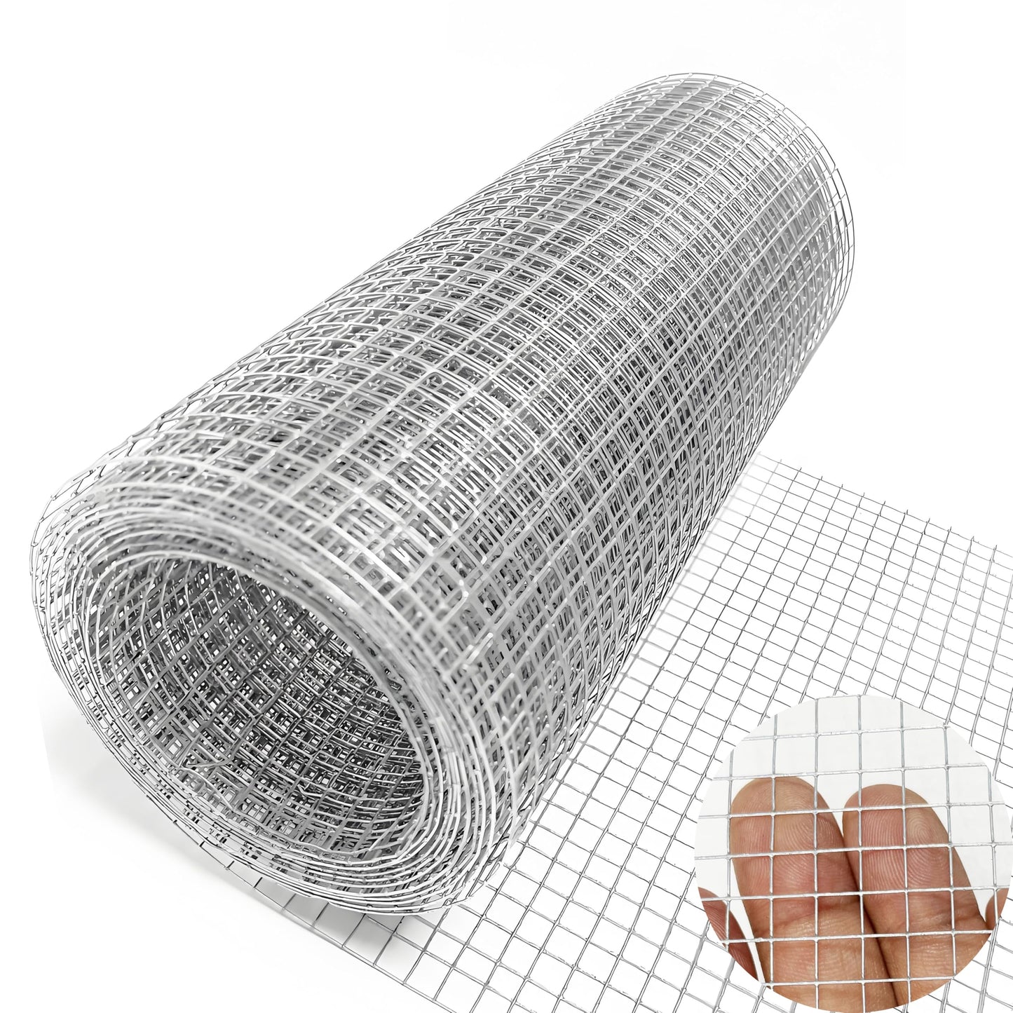 Hardware Cloth 1/4 inch 4IN x10FT Galvanized After Welding 23 Gauge,Chicken Wire Mesh Screen Fence, Heavy Duty Wire Mesh Roll for Chicken Pen/Coop Fences, Garden Fences,Poultry Netting Cage