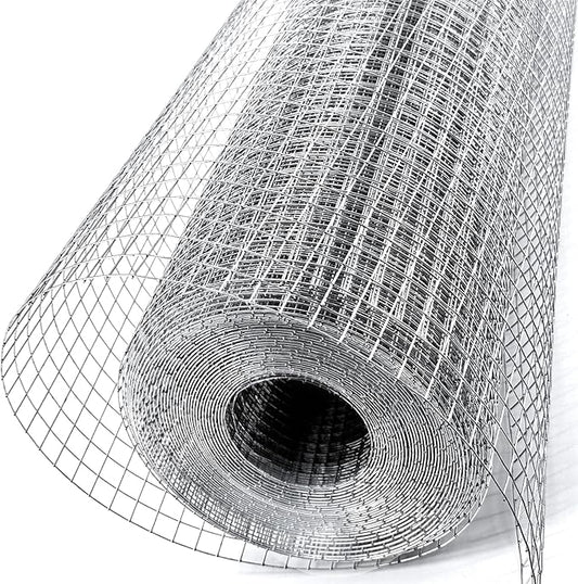 Hardware Cloth 1/4 in. x 4 ft. x 50 ft. 23-Gauge, Sturdy Chicken Wire Mesh Roll for Secure Welded Wire Fencing, Ideal for Garden and Gopher Control Solutions
