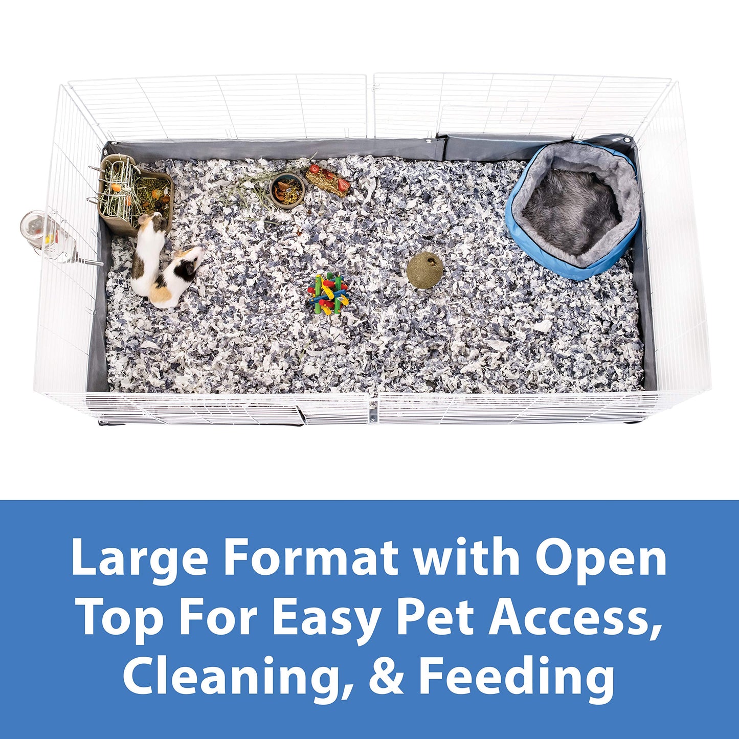 Kaytee Open Living Pet Guinea Pig or Rabbit Habitat, 60" x 30"