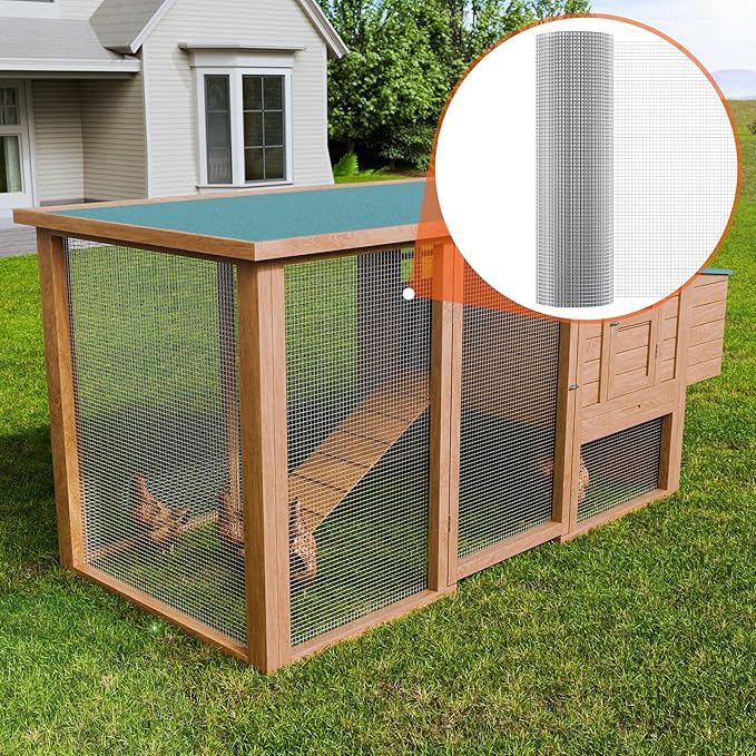 VEVOR Hardware Cloth, 1/2 inch 36in x 100 ft 19 Gauge, Hot Dipped Galvanized Wire Mesh Roll, Chicken Wire Fencing, Wire Mesh for Rabbit Cages, Garden, Small Rodents