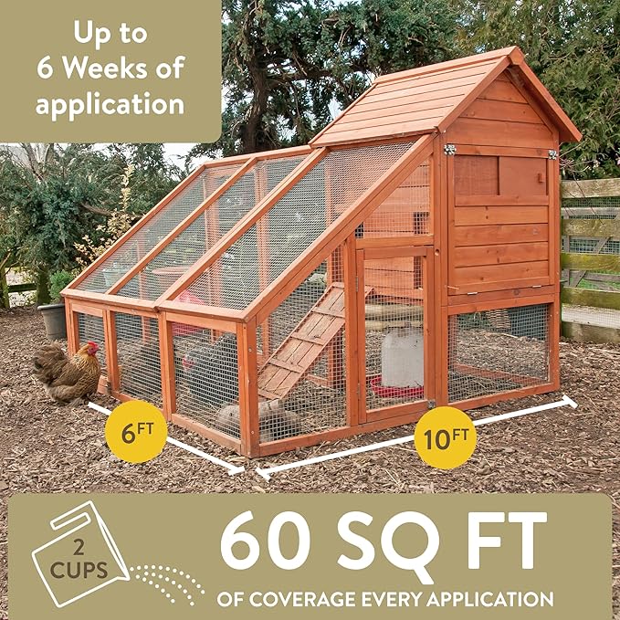 Healthy Coop, Litter Additive for Chicken Coop with Probiotic & Acidifier, Reduces Odor, Wetness & Bacteria, 12lbs (Pack of 2)