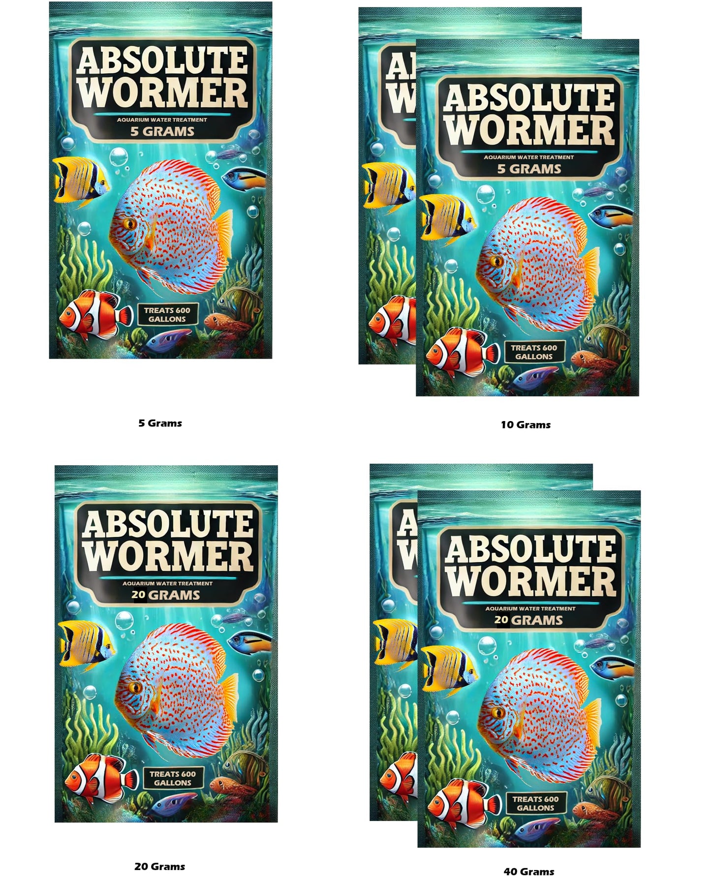 Wormer Plus - Anti-Parasitic Fish Medication - Flubendazole for Fish with parasites and Flukes (10 Grams)