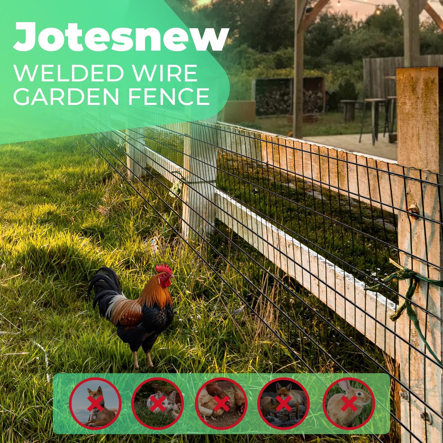 Garden Fence Black PVC Coated Welded Wire Fencing 24 Inch x 100 Foot, 2 Inch x 3 Inch 16GA, Garden Border Fencing Roll Vinyl Coating Metal Wire Mesh for Yard Vegetable Plant Protection Poultry Netting