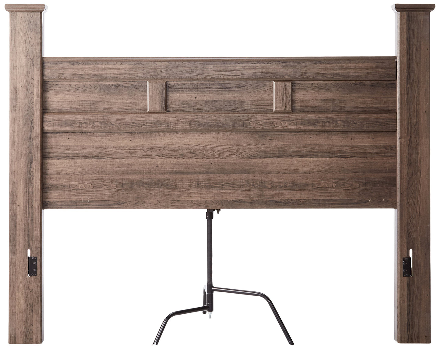 Signature Design by Ashley Juararo Rustic Poster Headboard ONLY, King/California, Weathered Brown
