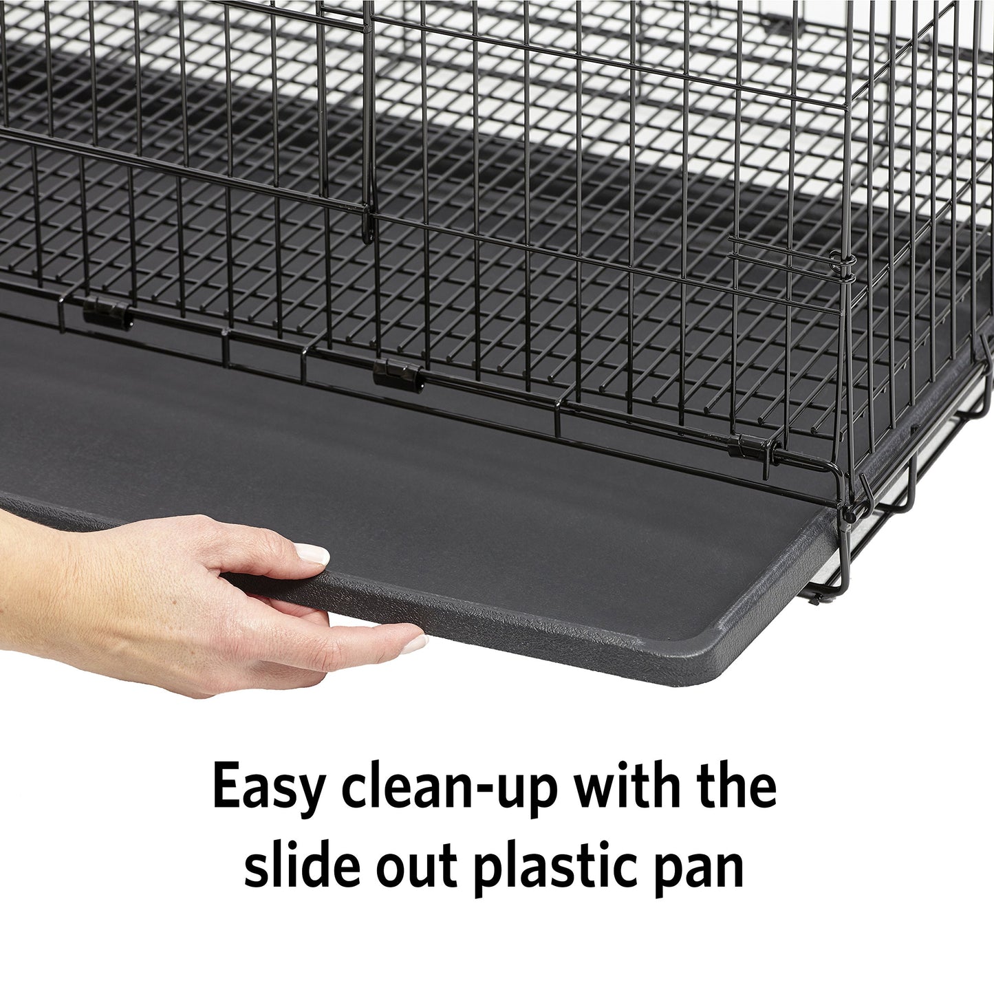 MidWest Homes for Pets Medium Wabbitat Rabbit Cage, Grid Mesh Floor, Removable Tray, Top & Front Door Access, Rust Resistant Finish, No Tools Required