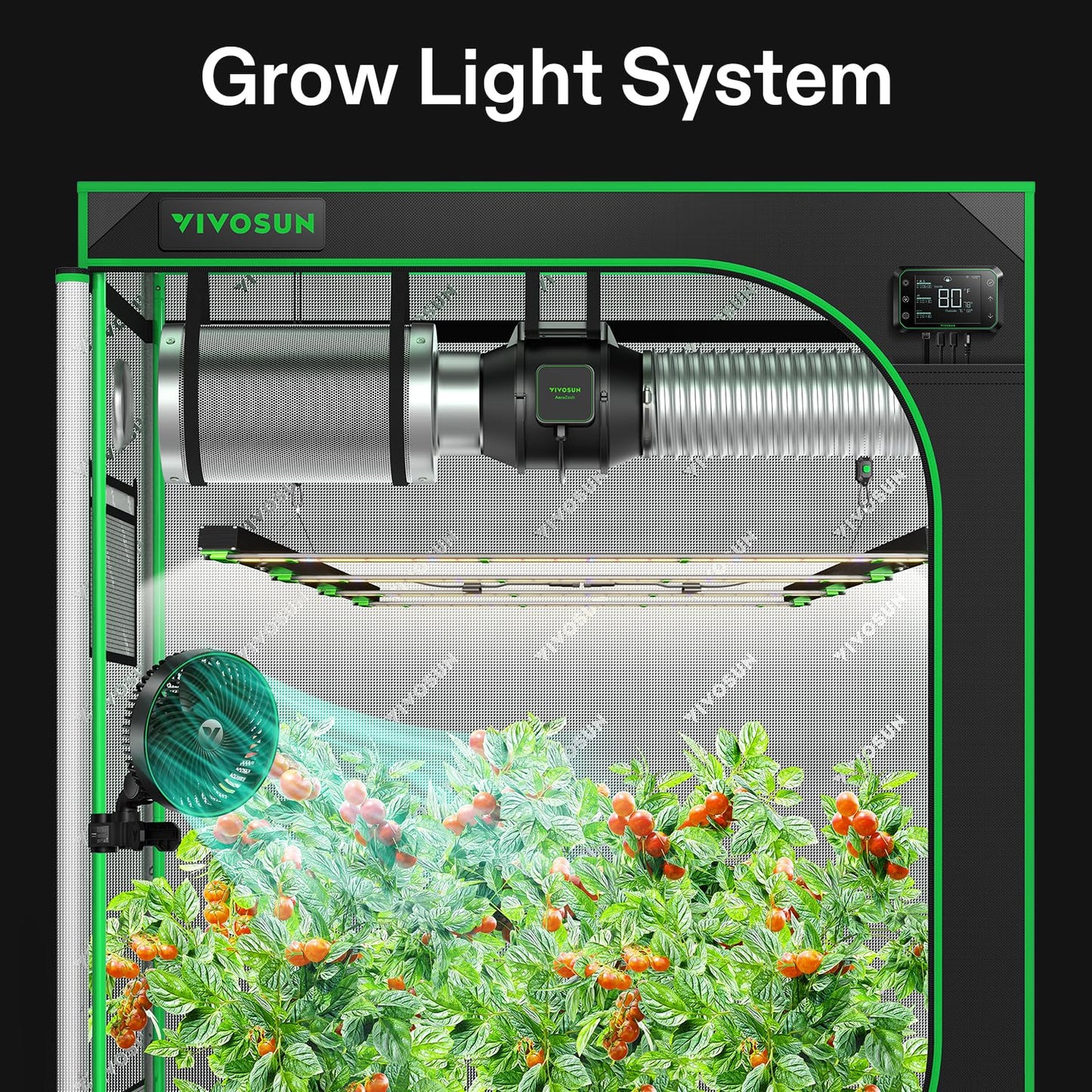 VIVOSUN Patented Design VSFD4500 LED Grow Light, 450W Removable Dimmable Plant Grow Light with 6 Dimming Option - Full Spectrum and UR/IR Light for Indoor Plants