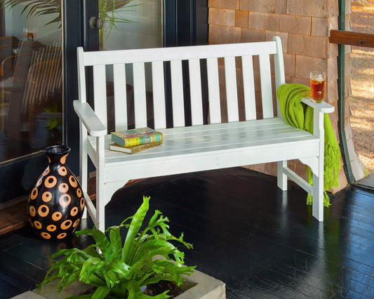 POLYWOOD GNB48WH Vineyard 48" Bench, White