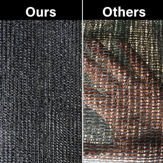 winemana Black Shade Cloth 30x30 FT– 50% Sun Shade Mesh Tarp for Greenhouse, Garden, Patio, Dog Kennel, Chicken Coop, and Outdoor Protection, Plants Cover Shade Netting with 2 Reinforced Grommets