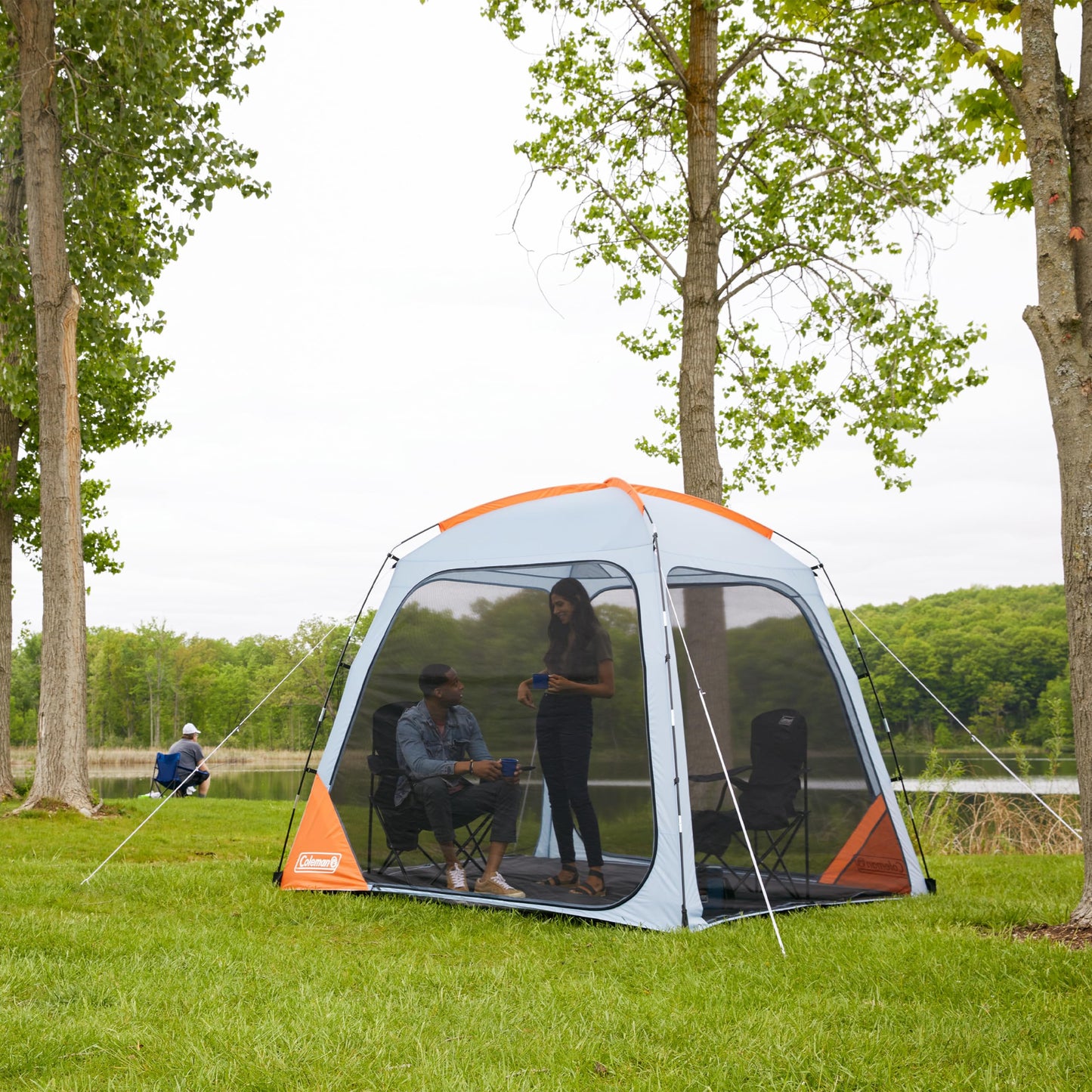 Coleman Skyshade Screened Shelter with Easy Setup, Lightweight Picnic Screen Room for Bug-Free Lounging, Made of PFAS-Free Materials