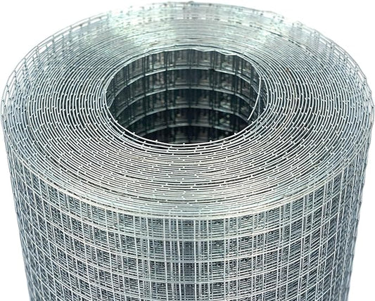 GANGHAO Hardware Cloth 19 Gauge 1/2 inch 16 x 50 ft, Chicken Wire Mesh Roll, Wire Fencing, Wire Fence Roll, Galvanized Wire Mesh, Guard Mesh